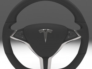 tesla model s steering wheel Modello 3D