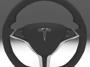 Volante modello tesla Modello 3D