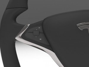 tesla model s steering wheel Modelo 3D