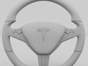 tesla model s steering wheel Modelo 3D