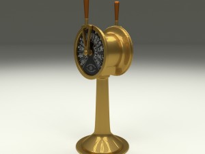 ship engine telegraph dark 3D Model