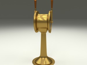 ship engine telegraph dark 3D Model