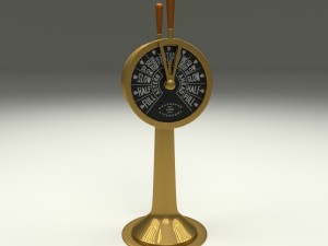 ship engine telegraph dark 3D Model