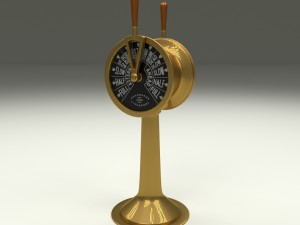 ship engine telegraph dark 3D Model