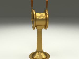 ship engine telegraph dark 3D Model