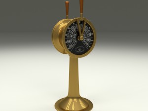 ship engine telegraph dark 3D Model