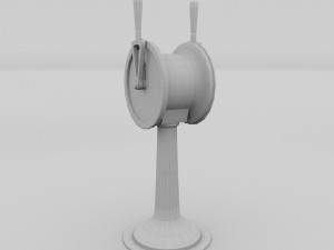 ship engine telegraph dark 3D Model