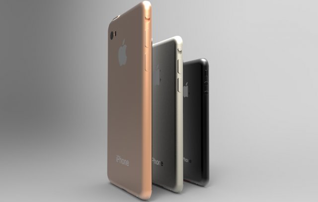 iphone 6 air concept 3D 模型 .c4d .max .obj .3ds .fbx .stl .blend 