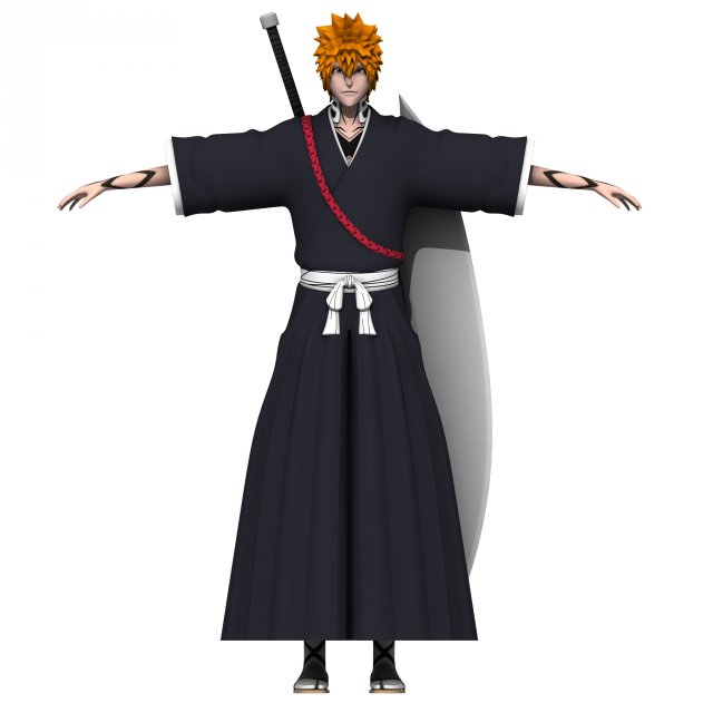 ichigo 3D Модель .c4d .max .obj .3ds .fbx .stl .blend 