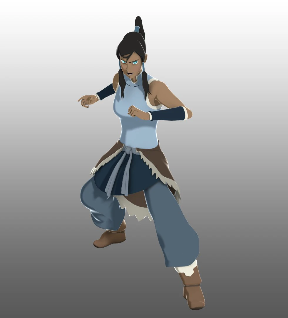 avatar korra 3D Model .c4d .max .obj .3ds .fbx .stl .blend 