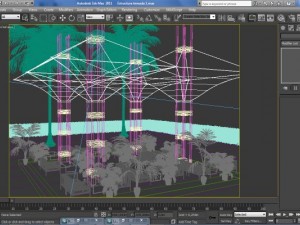 tensile structure 1  estructura tensada 1 3D-Modell