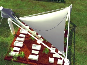 tensile structure 2  estucura tensada 2 3D Model