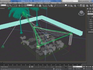 tensile structure 2  estucura tensada 2 3D Model