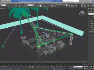 tensile structure 2  estucura tensada 2 3D Model