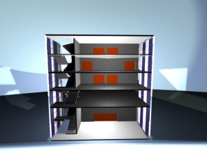 draft art school  revit and 3d max Modello 3D