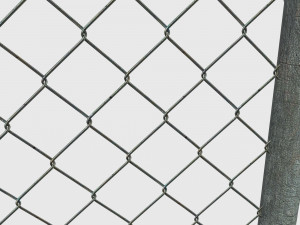 low poly fence 3D Модель