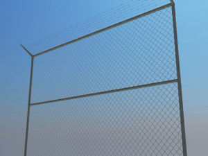 low poly fence 3D Модель