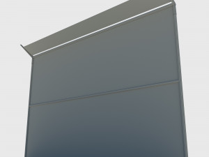 low poly fence 3D Модель