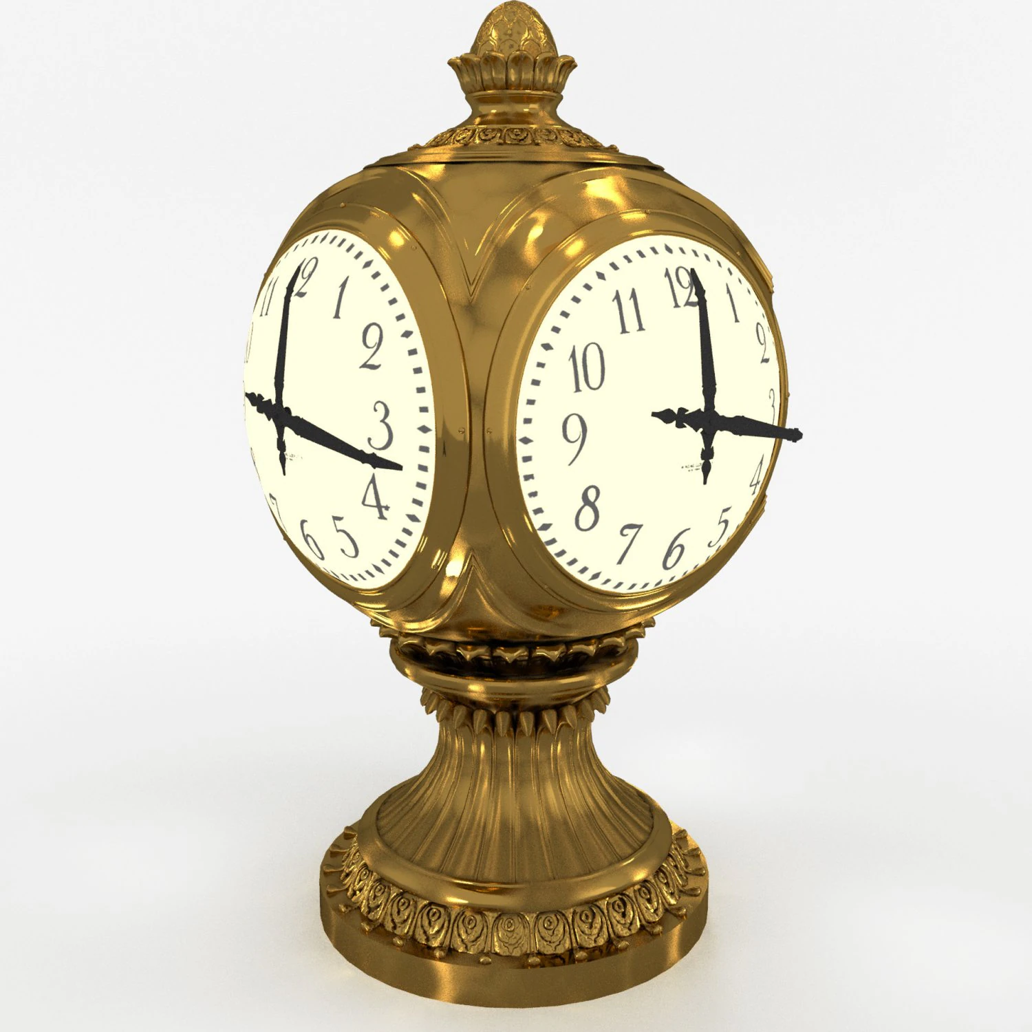 grand central terminal clock 3D Model .c4d .max .obj .3ds .fbx .stl .blend 