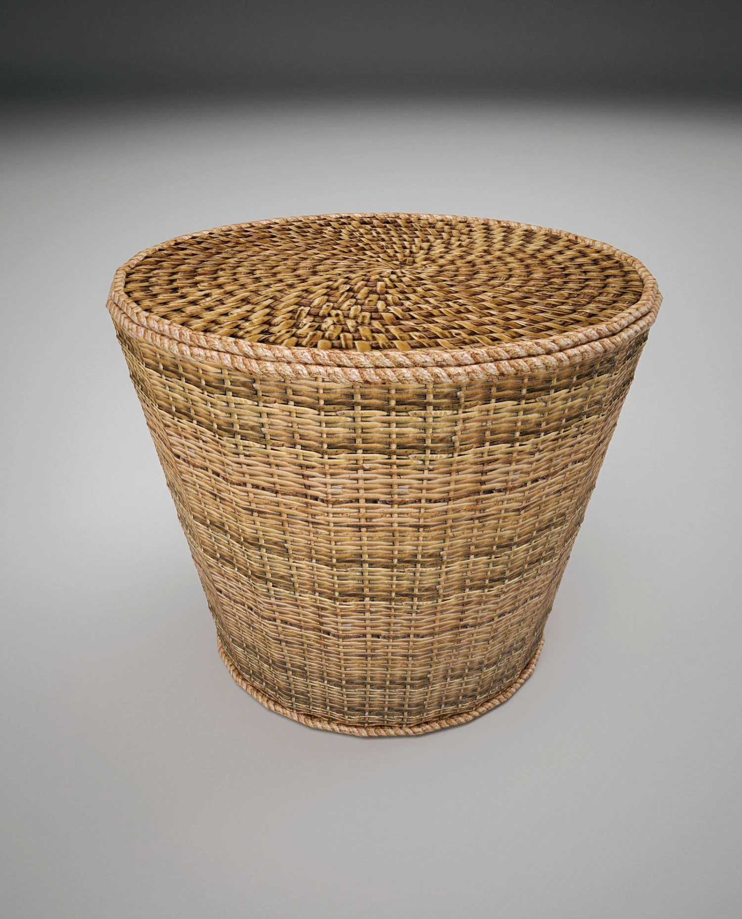low poly basket 3D Model .c4d .max .obj .3ds .fbx .stl .blend 