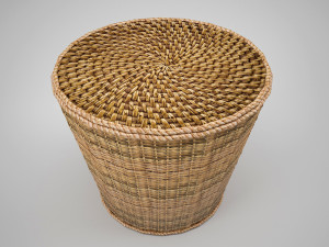 low poly basket 3D 모델