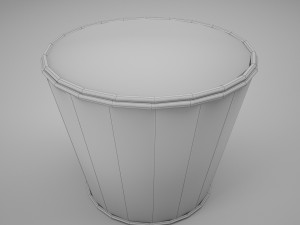 low poly basket 3D 모델