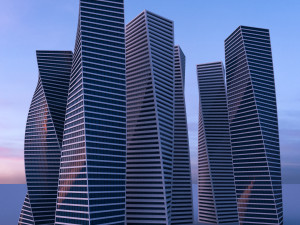 skyscrapers Modelo 3D