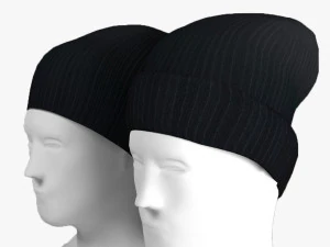 zwei Kappen 3D Modell