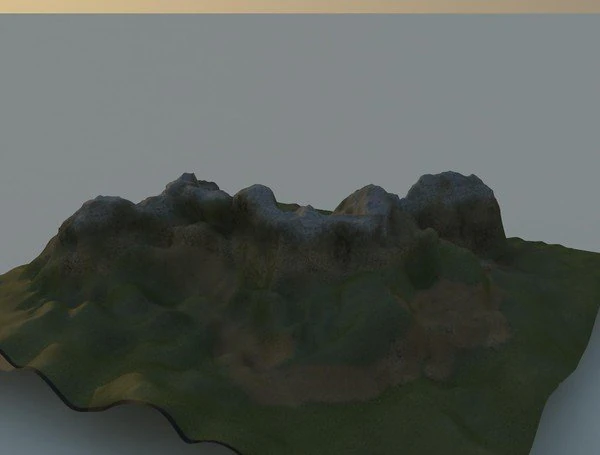 montagne Modello 3D .c4d .max .obj .3ds .fbx .stl .blend 