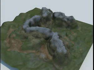 montagne Modello 3D