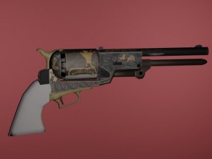 colt walker 1847 Model 3D