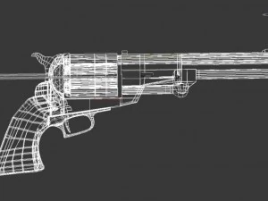 colt walker 1847 3D Model