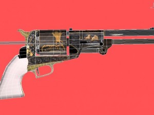 colt walker 1847 Model 3D
