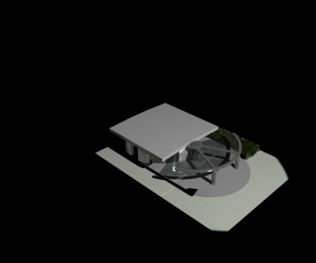 modern glass house 3D Model .c4d .max .obj .3ds .fbx .stl .blend 