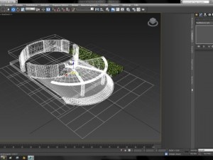 modern glass house 3D Model