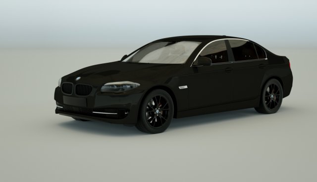 bmw 5 series f10 Model 3D .c4d .max .obj .3ds .fbx .stl .blend 