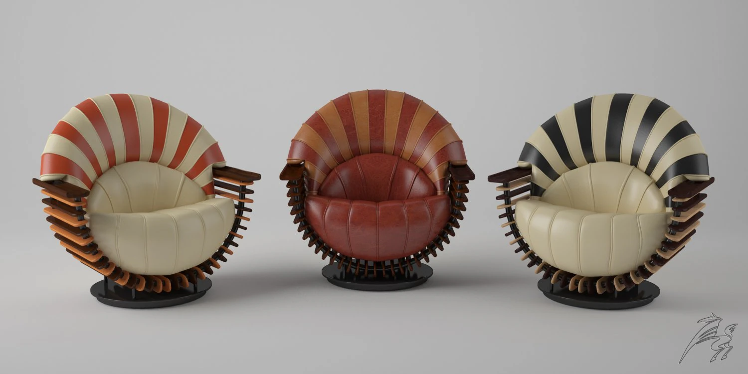 chair luxor 3D Model .c4d .max .obj .3ds .fbx .stl .blend 