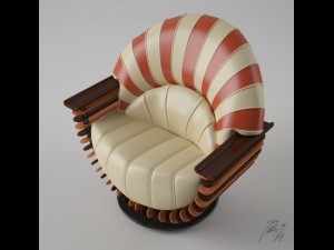 chair luxor Modèle 3D
