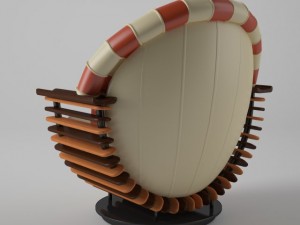 chair luxor Modèle 3D