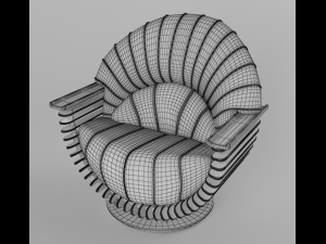 chair luxor Modèle 3D