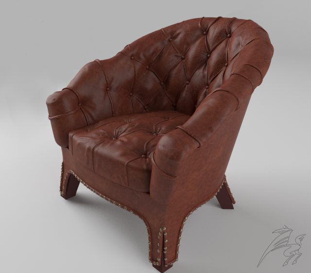 chair branco 3D मॉडल .c4d .max .obj .3ds .fbx .stl .blend 