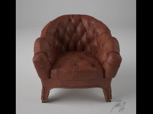chair branco 3D Model