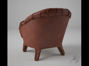chair branco 3D Model