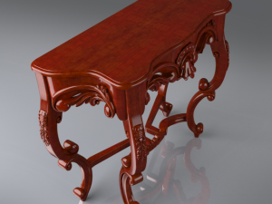 consol wood Modelo 3D