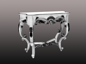 consol wood Modelo 3D