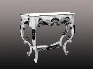 consol wood 3D Model