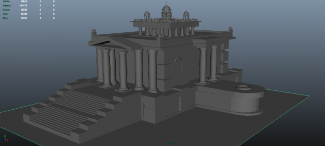 building in the greek style 3D Model .c4d .max .obj .3ds .fbx .stl .blend 