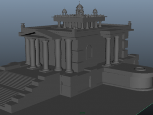 building in the greek style Modèle 3D