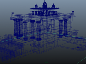 building in the greek style 3D Model