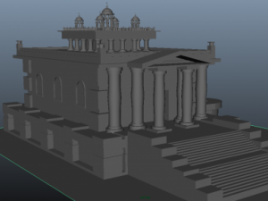 building in the greek style 3D Model